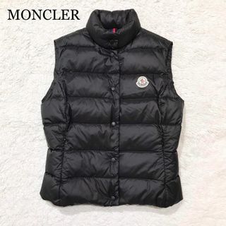 モンクレール(MONCLER)の【極美品】MONCLER ダウンベストGAHNA マットブラック 0size(ダウンベスト)