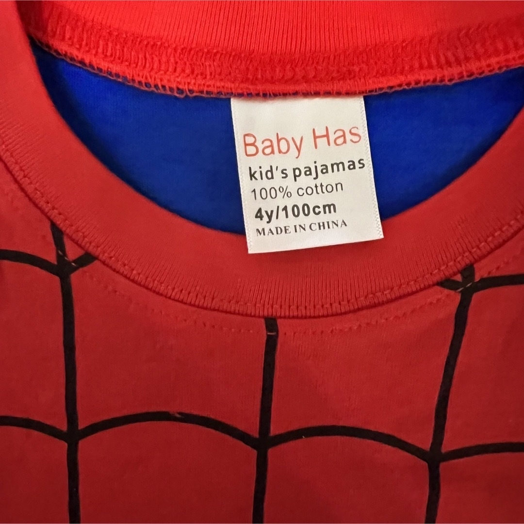 スパイダーマン パジャマ なりきり コスプレ ハロウィン キッズ/ベビー/マタニティのキッズ服男の子用(90cm~)(パジャマ)の商品写真