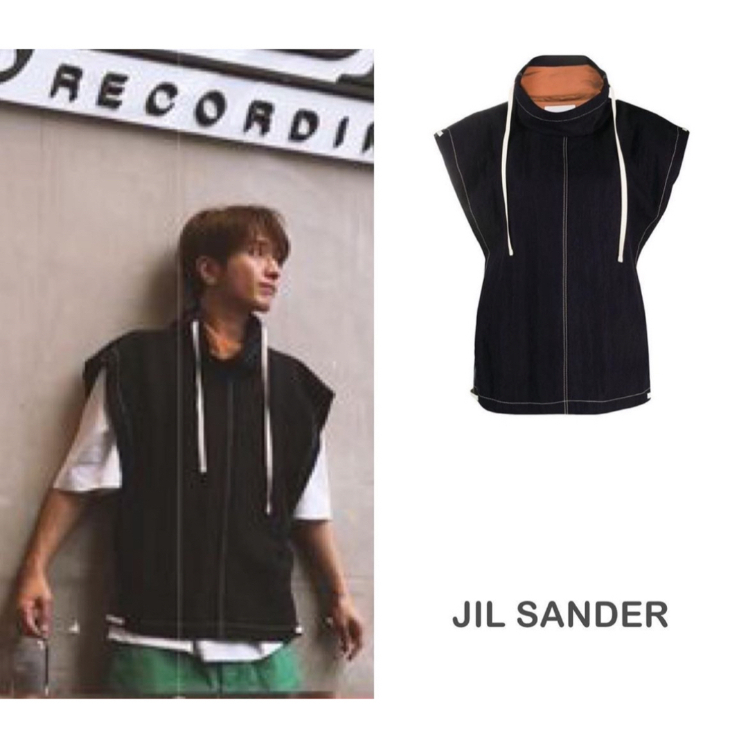 メンズNissy 西島隆弘　着用　Jil sander ジャケット　ハイネック ベスト