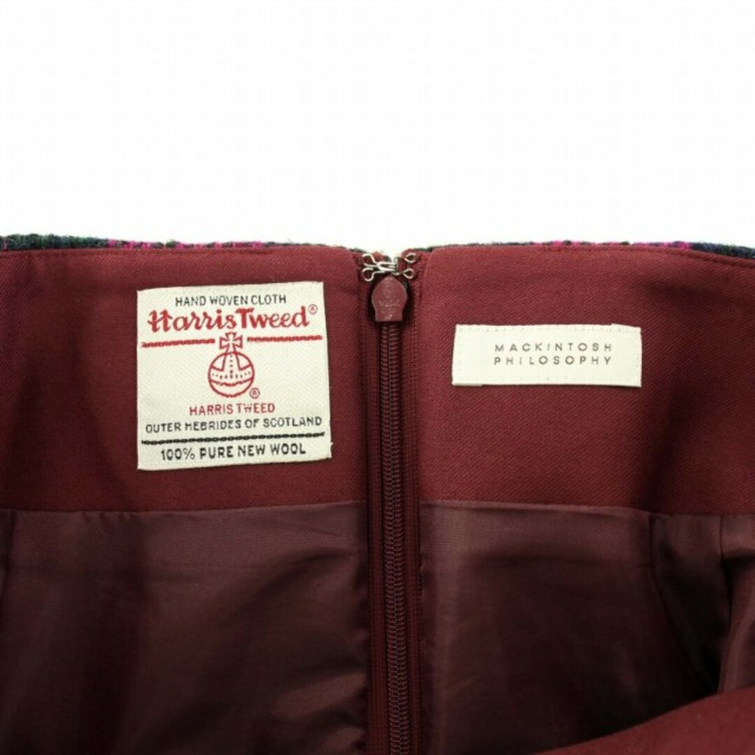 MACKINTOSH PHILOSOPHY(マッキントッシュフィロソフィー)のマッキントッシュフィロソフィー ハリスツイード スカート ロング フレア 38 レディースのスカート(ロングスカート)の商品写真