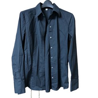 ユニクロ(UNIQLO)の黒シャツ　レディース　ユニクロ　オフィスシャツ　S(シャツ/ブラウス(長袖/七分))