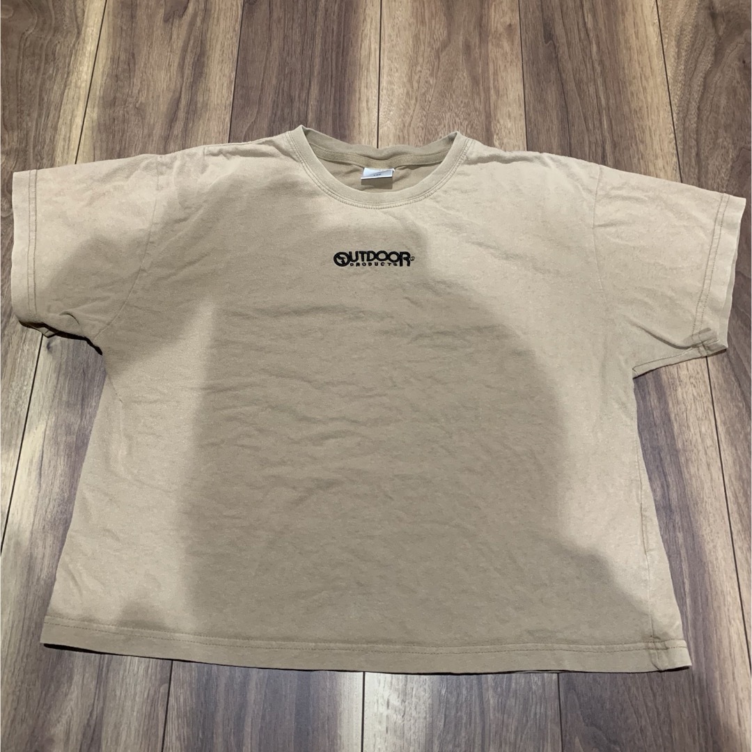 OUTDOOR(アウトドア)の140cm Tシャツ２枚セット　黒　ベージュ キッズ/ベビー/マタニティのキッズ服男の子用(90cm~)(Tシャツ/カットソー)の商品写真