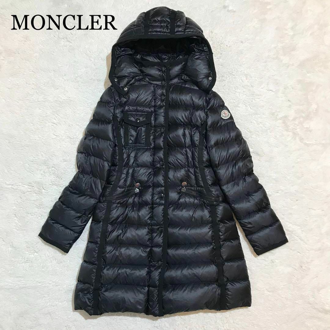 【極美品】MONCLER モンクレール HERMINE エルミンヌ 0 ブラック