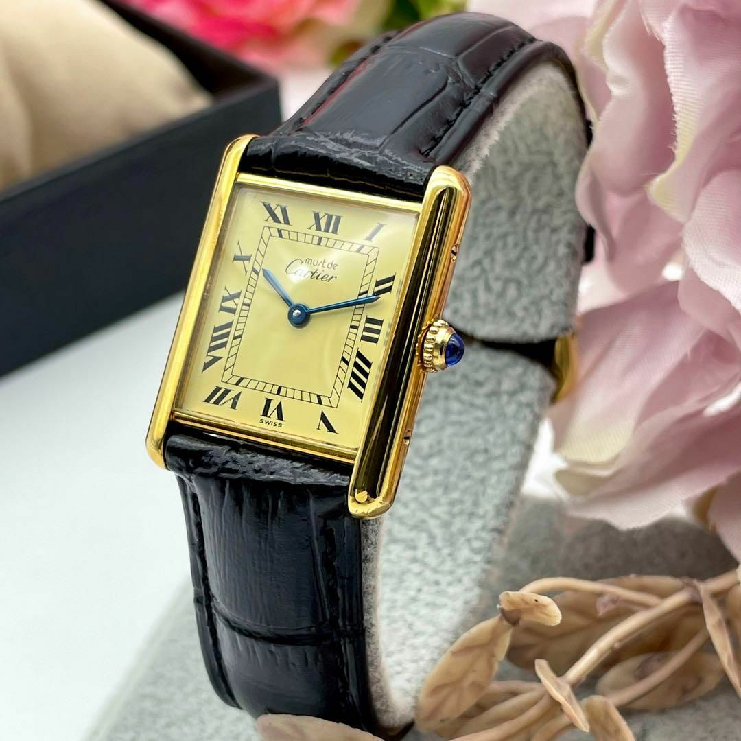 Cartier - T495 カルティエ ヴェルメイユ マストタンクLM アイボリー ...