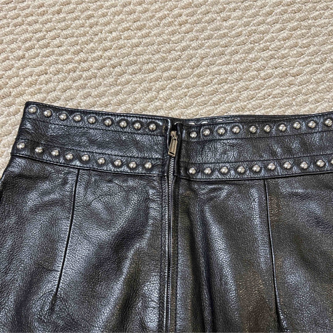 DSQUARED2(ディースクエアード)のDSQUARED2 レザースカート レディースのスカート(ミニスカート)の商品写真