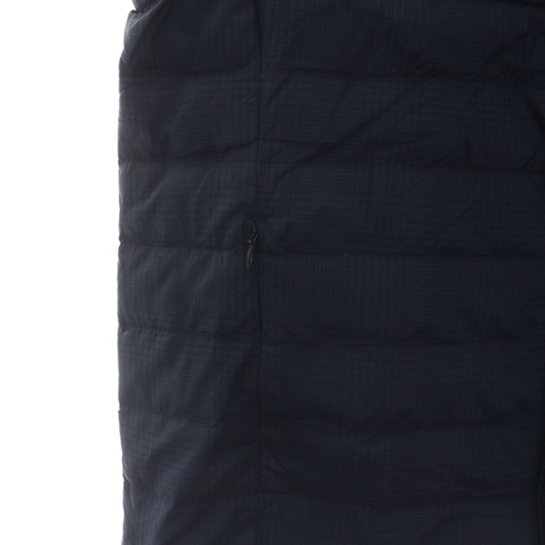 UNIQLO(ユニクロ)のUNIQLO ウルトラライトダウンベスト ナイロン 千鳥格子 XL ネイビー 黒 メンズのジャケット/アウター(ダウンベスト)の商品写真