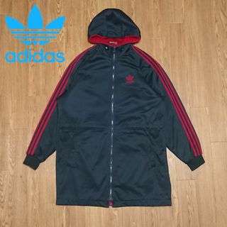 アディダス(adidas)のadidas　デサント　アディダス　ジャージ素材　裏ボア　コート(マウンテンパーカー)