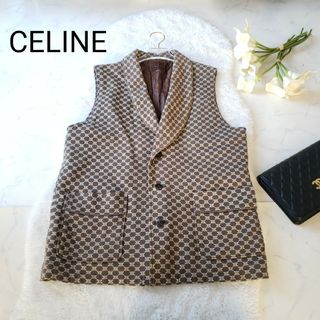 CELINE セリーヌ ベスト S 茶