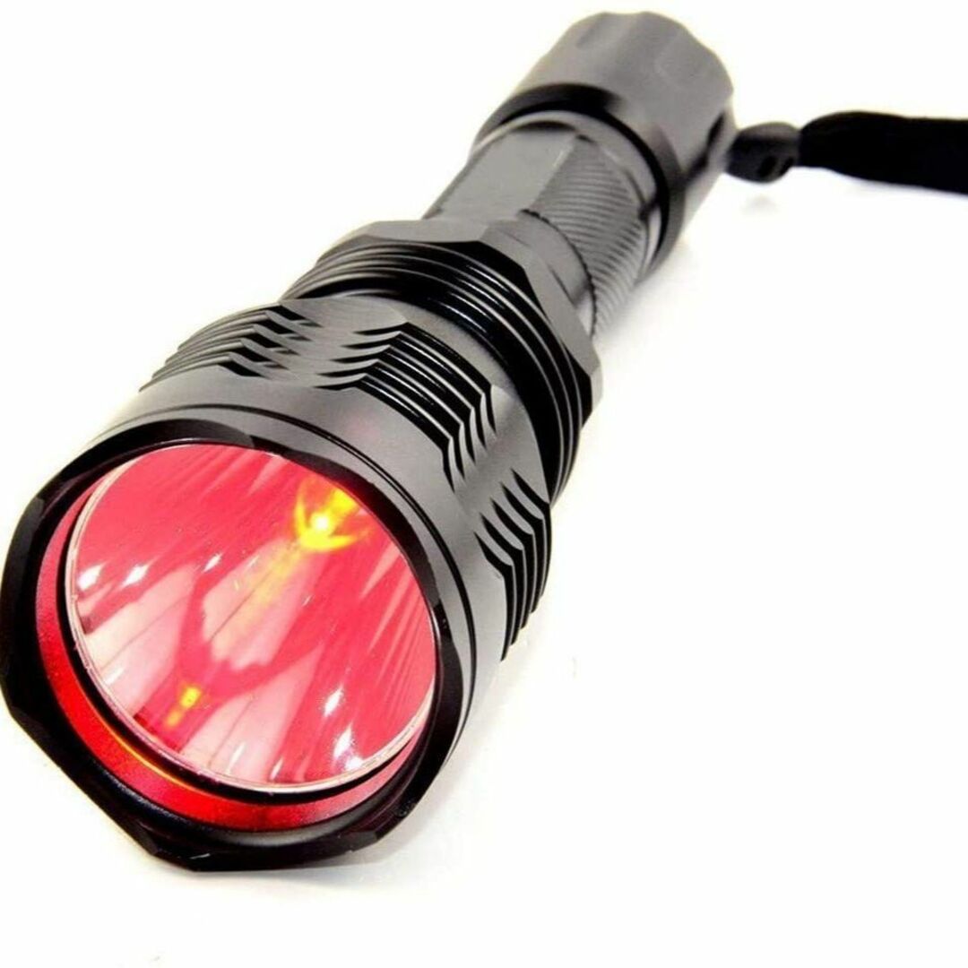赤ライト 1000ルンメー 赤い光 懐中電灯 超明るい 赤色LEDライト ハンデ