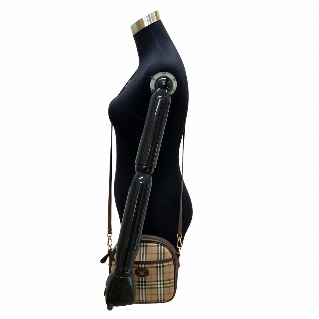 BURBERRY バーバリー ショルダーバッグ サコッシュ ノバチェック レザー-