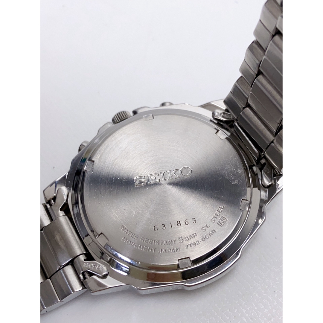 T807 美品 セイコー 腕時計 CHRONOGRAPH クォーツ クロノグラフ