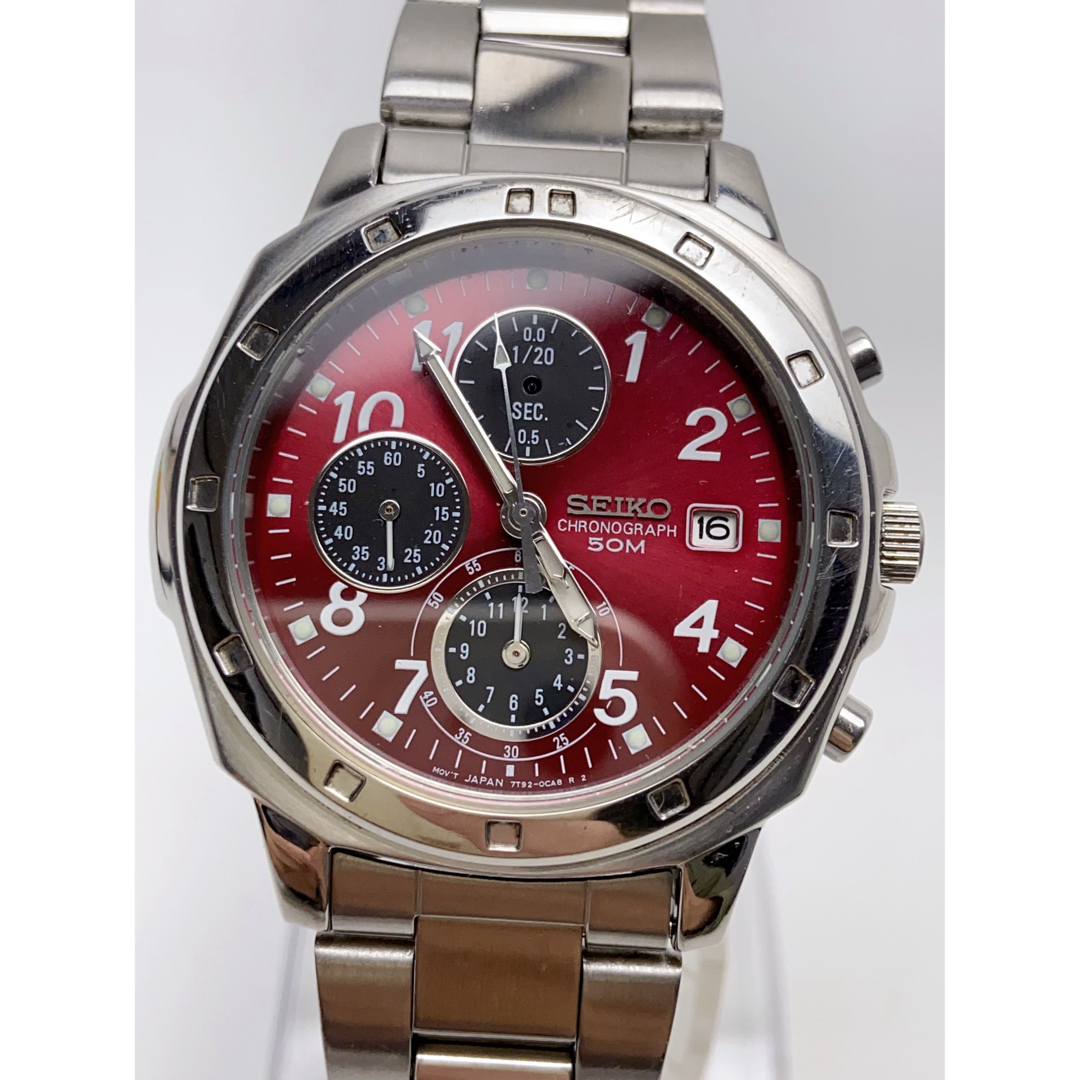 T807 美品 セイコー 腕時計 CHRONOGRAPH クォーツ クロノグラフ