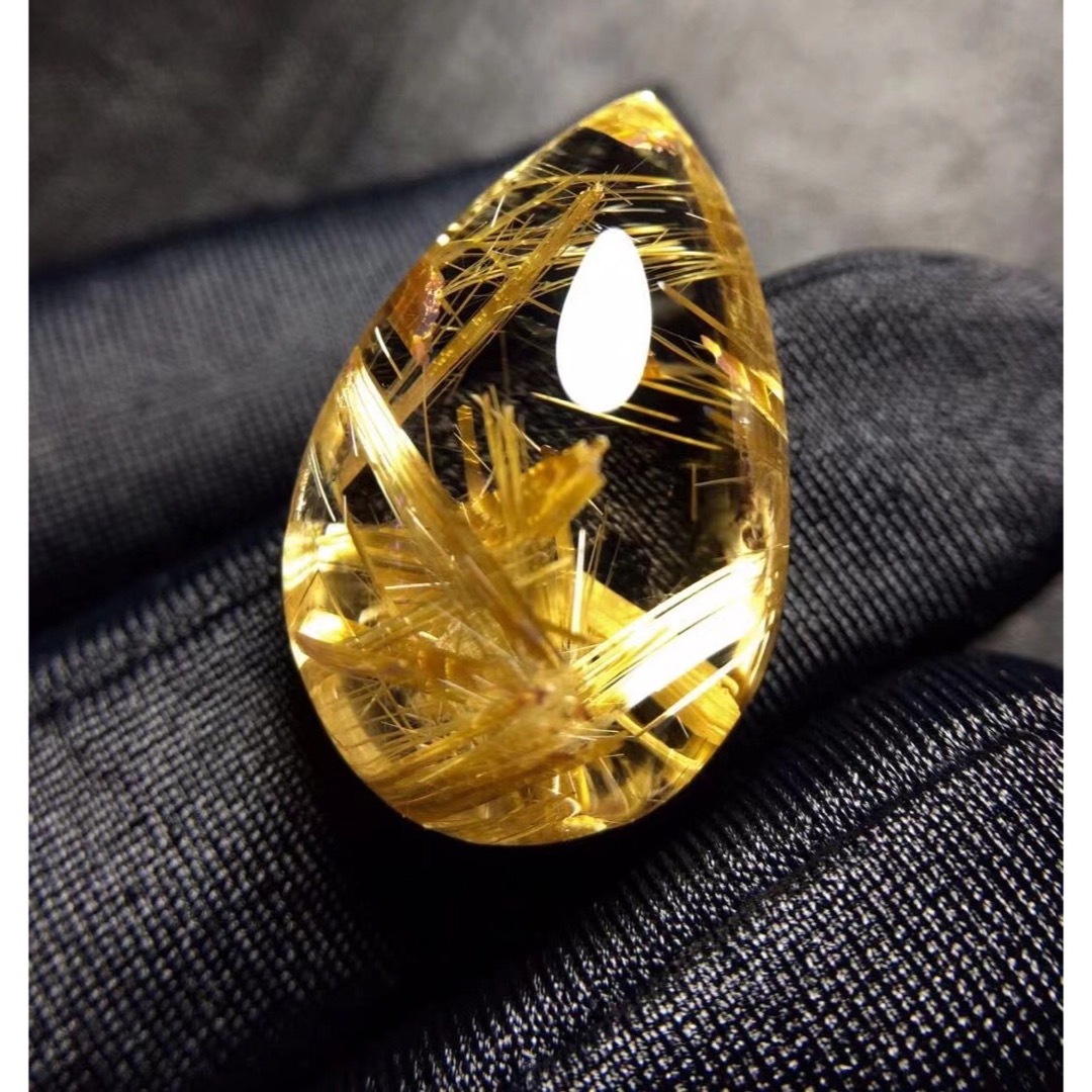 Worldstoneルチル⭐︎【天然】タイチンクオーツ ルース 18.4g - ビーズ Worldstoneルチル⭐︎【天然】タイチンクオーツ ルース 18.4g - ビーズ