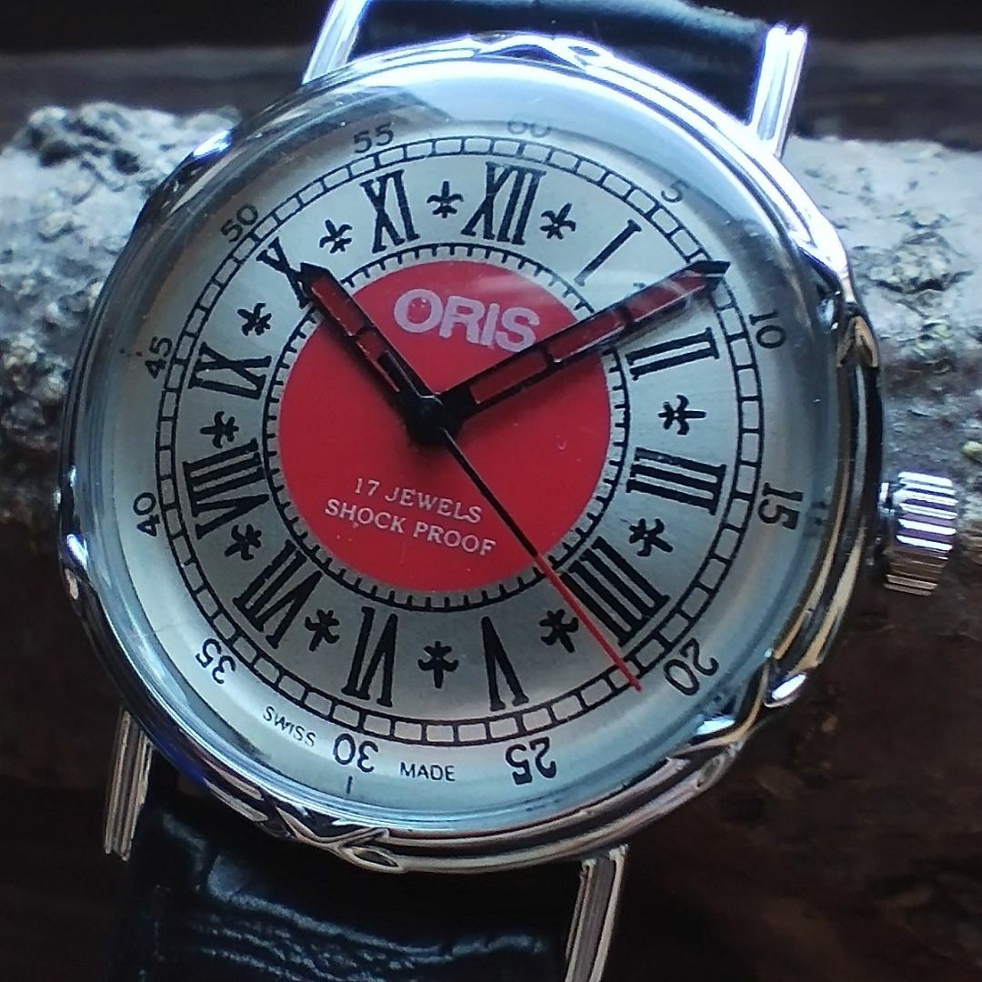 オリス ORIS シルバー×パープル 腕時計 メンズ 機械式手巻き