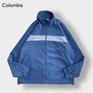 コロンビア(Columbia)のColumbia 90s フリースジャケット 刺繍ロゴ LT ビッグサイズ 古着(その他)