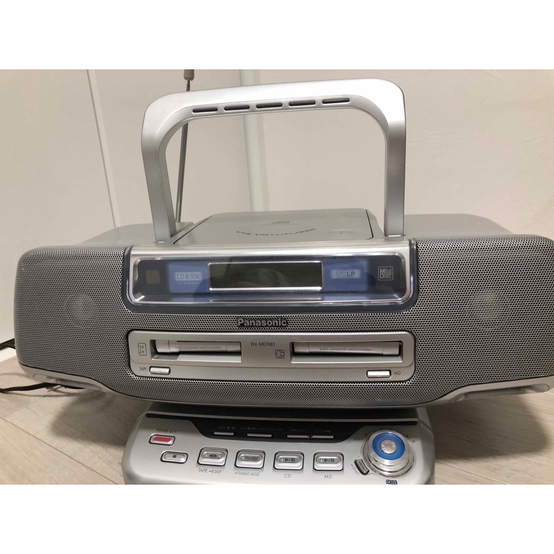 Panasonic MD/CD/ラジカセポータブルプレーヤーコンポシルバー