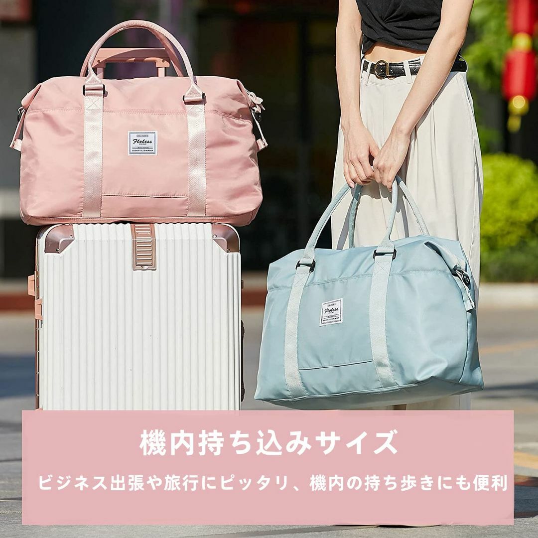 【色:ピンク】ボストンバッグ レディース 旅行バッグ 大容量 軽量 ジムバッグ 1