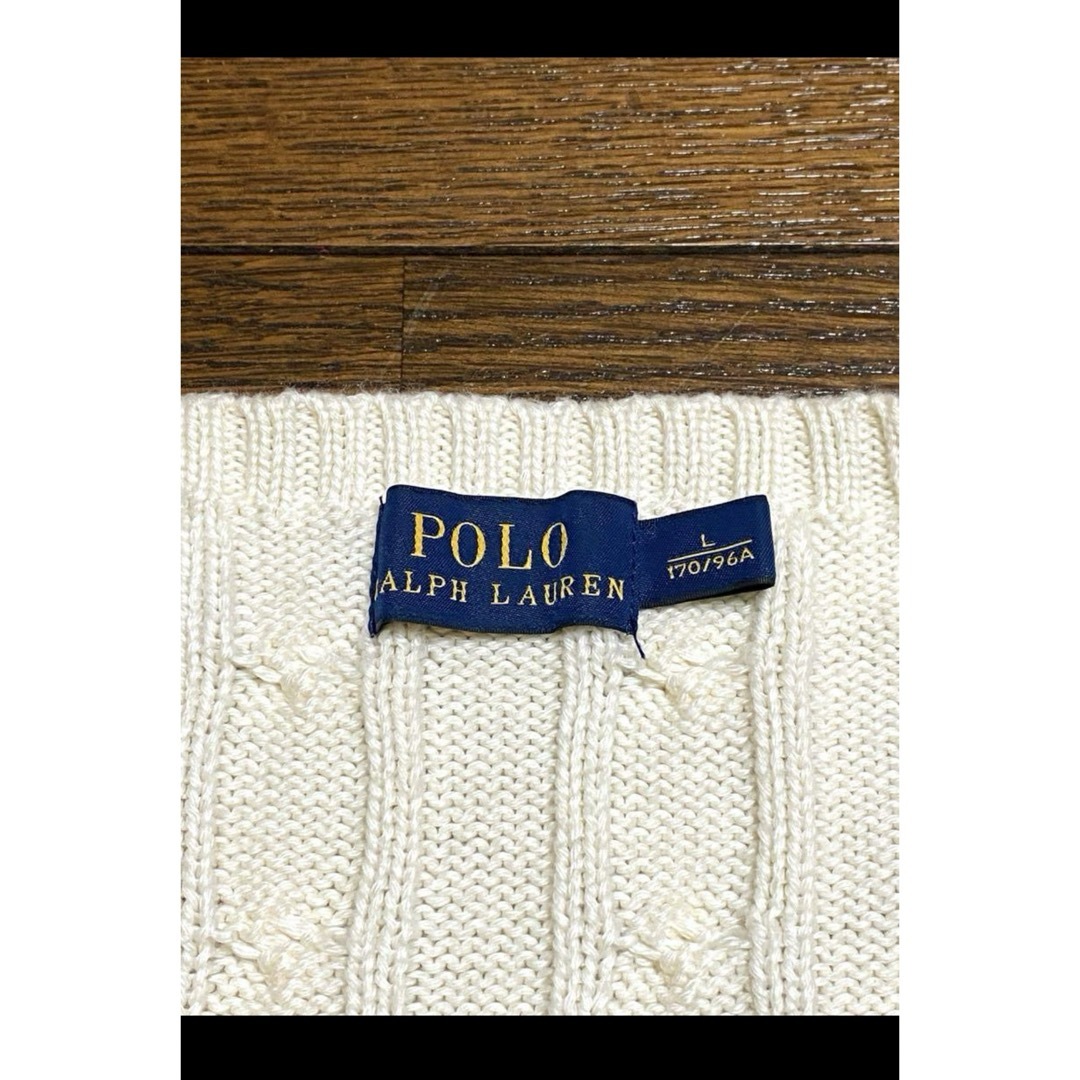 POLO RALPH LAUREN(ポロラルフローレン)の【人気カラー アイボリー】 ラルフローレン ニット セーター ケーブル 1566 レディースのトップス(ニット/セーター)の商品写真