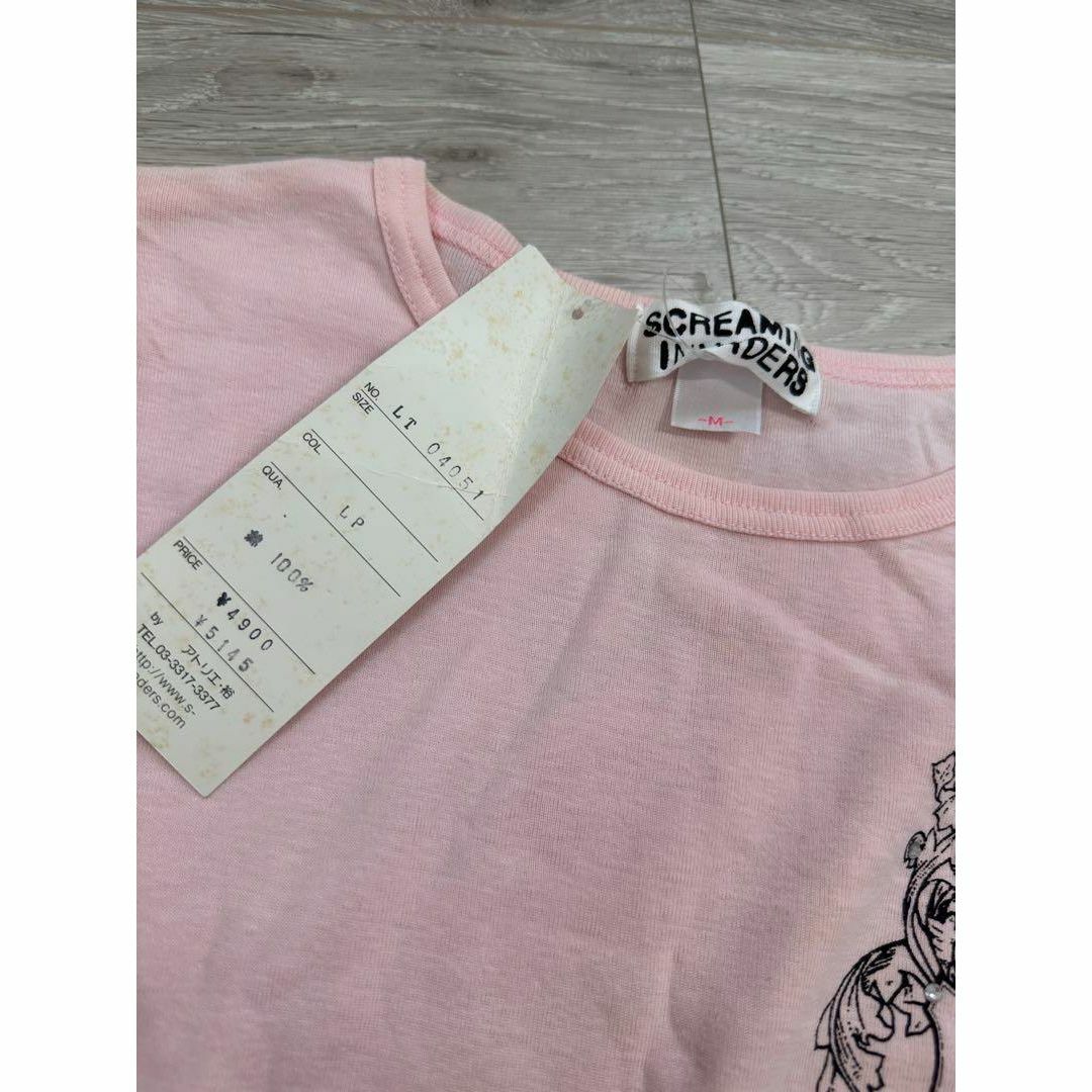 【新品】長袖　ピンク　ロンT Tシャツ　トップス　M レディース　414 5