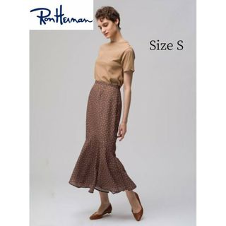 ロンハーマン(Ron Herman)の【ricorico様】ロンハーマンFlowerPrintSkirt　Sブラウン(ロングスカート)