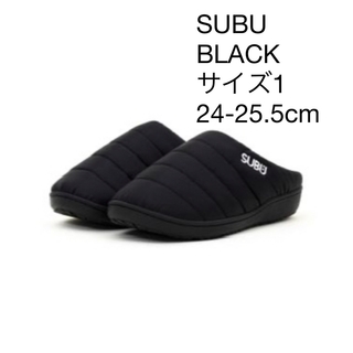 スブ(SUBU)のSUBU スブ　BLACK サイズ0 24-25.5cm(サンダル)