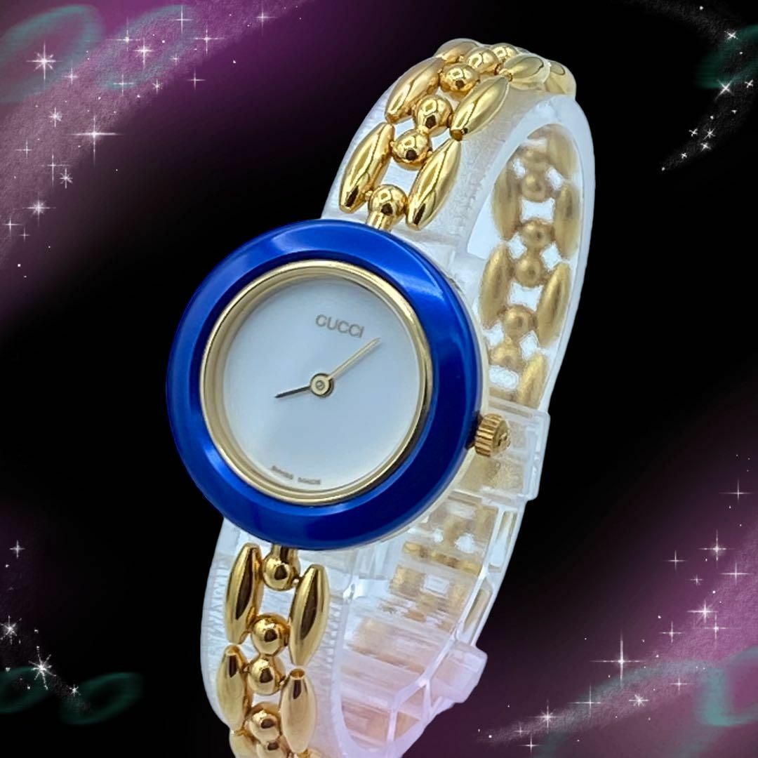 6.超美品 グッチ GUCCI 時計 チェンジベゼル-