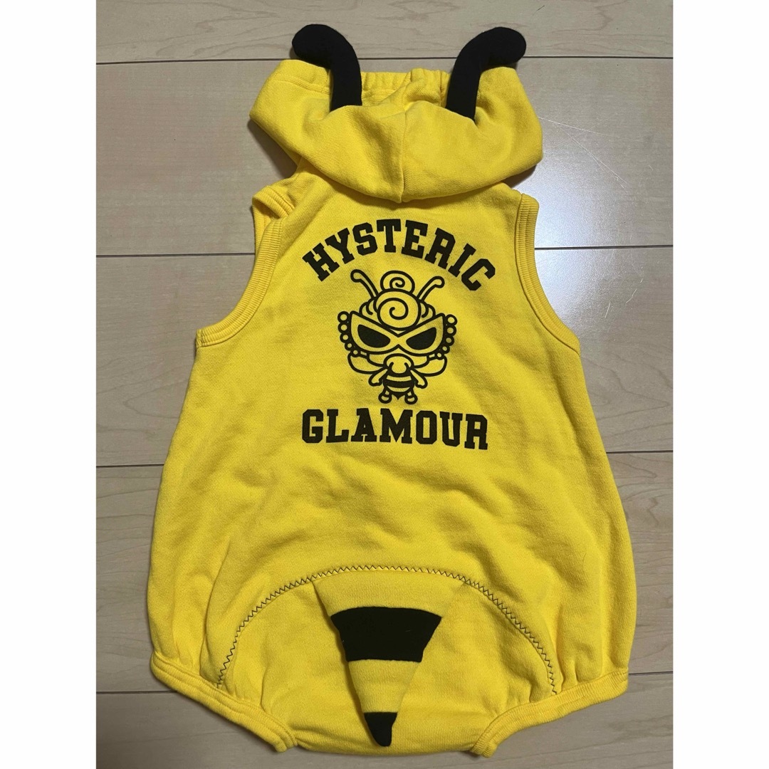 HYSTERIC MINI(ヒステリックミニ)のMY FIRST HYSTERIC  LITTLE BEE スウェットロンパース キッズ/ベビー/マタニティのベビー服(~85cm)(ロンパース)の商品写真