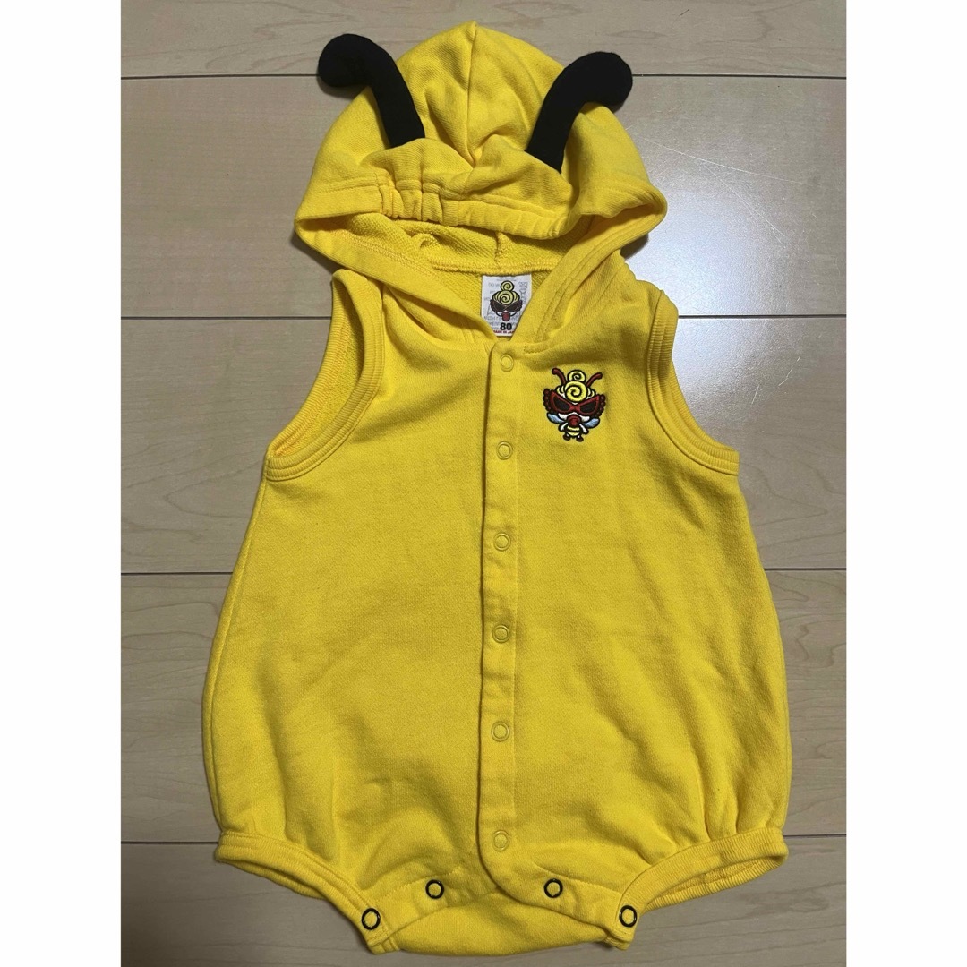 HYSTERIC MINI(ヒステリックミニ)のMY FIRST HYSTERIC  LITTLE BEE スウェットロンパース キッズ/ベビー/マタニティのベビー服(~85cm)(ロンパース)の商品写真