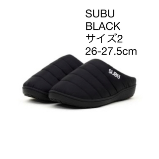 スブ(SUBU)のSUBU スブ　BLACK サイズ2 26-27.5cm(サンダル)