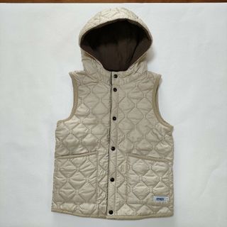 【クリーニング済】超美品　アーメン　ナイロン×フリースリバーシブルフード付ベスト