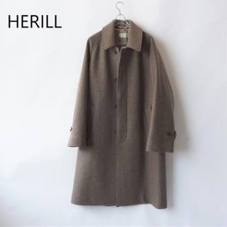 コモリ(COMOLI)の【極美品】HERILL ヘリル Blacksheep balmacaan 1(ステンカラーコート)