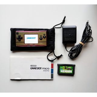 ゲームボーイミクロ ファミコンカラー 収納ケース 純正充電器 取説付-