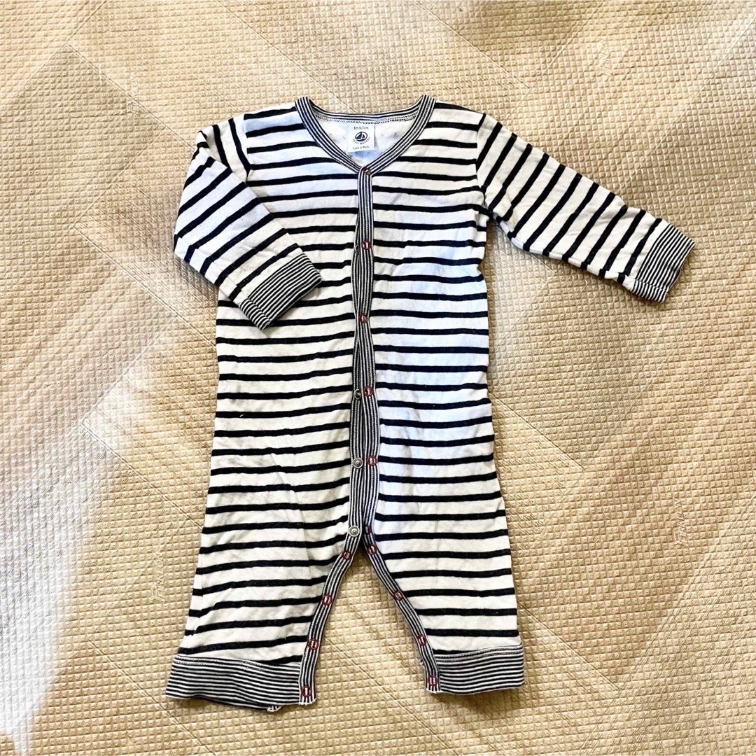 PETIT BATEAU(プチバトー)の専用！プチバトーロンパース キッズ/ベビー/マタニティのベビー服(~85cm)(ロンパース)の商品写真