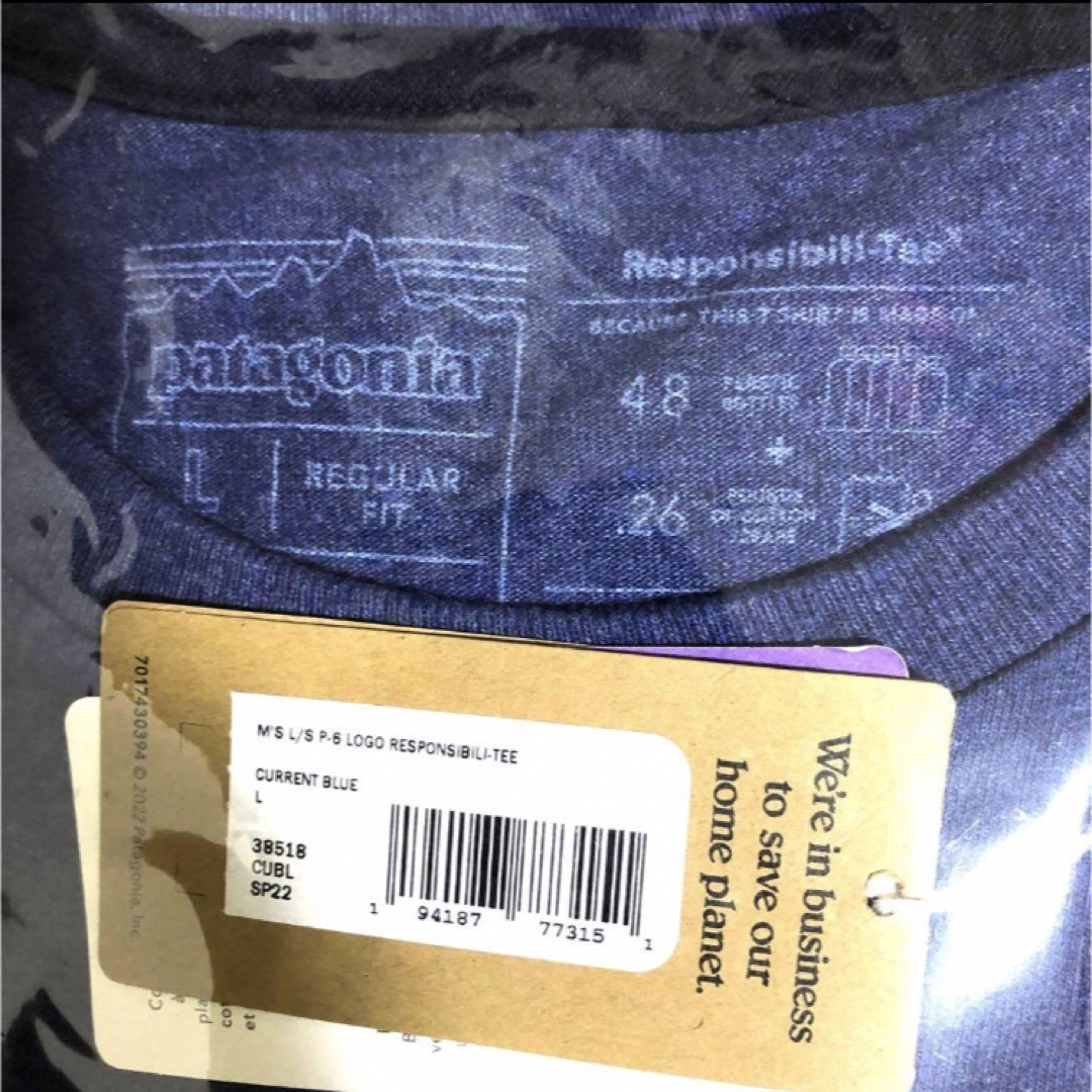 patagonia(パタゴニア)の新品⭐️patagonia P-6ロゴ レスポンシビリティー⭐️ロンT⭐️ メンズのトップス(Tシャツ/カットソー(七分/長袖))の商品写真