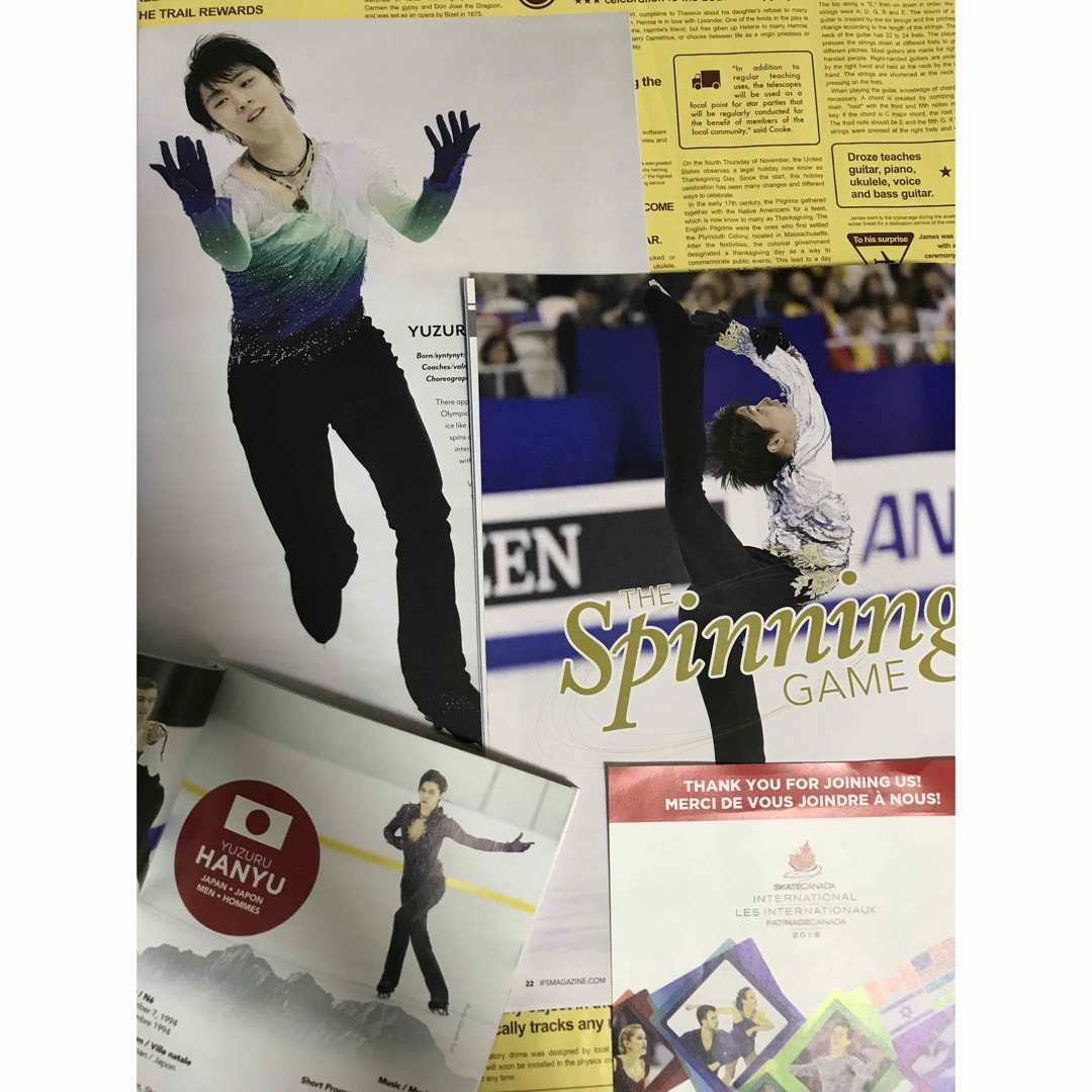 羽生結弦 2017世界選手権 2019スケートカナダ プログラム オマケ 献血 エンタメ/ホビーのタレントグッズ(スポーツ選手)の商品写真