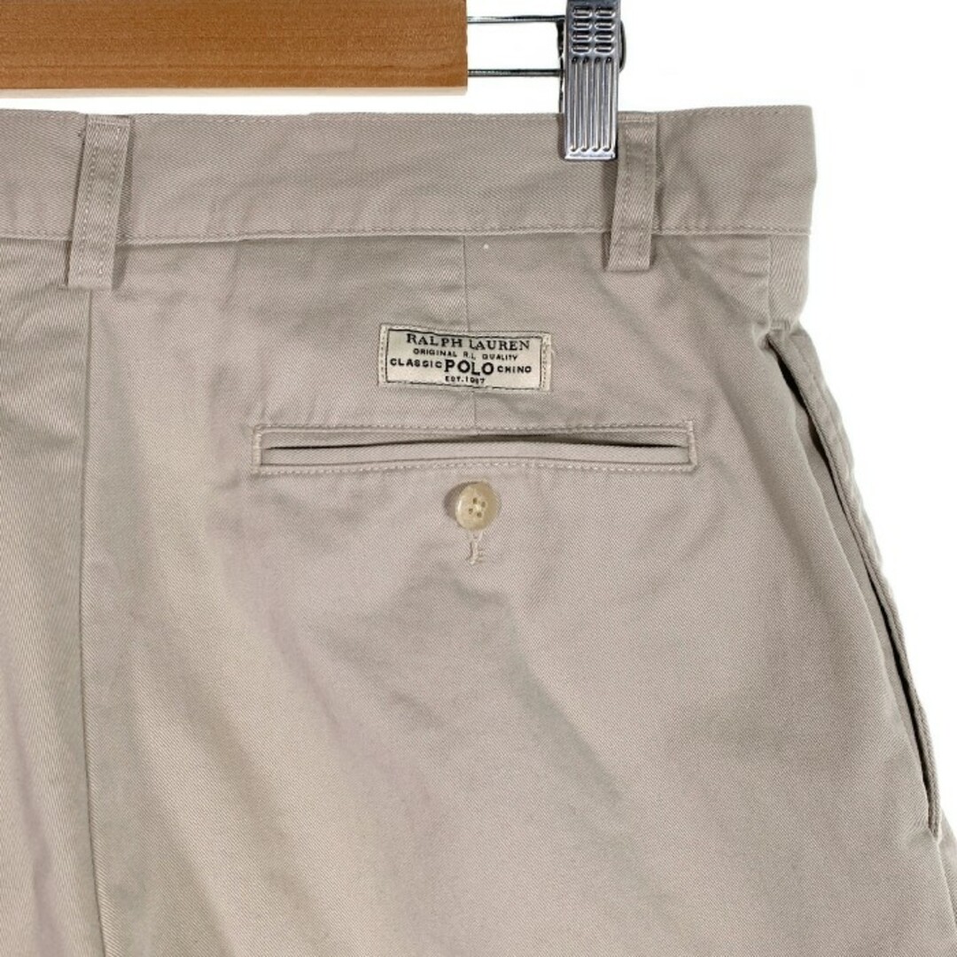 POLO RALPH LAUREN(ポロラルフローレン)のRALPH LAUREN ラルフローレン CLASSIC CHINO 2タック チノショーツ ショートパンツ ベージュ Size 32 メンズのパンツ(ショートパンツ)の商品写真