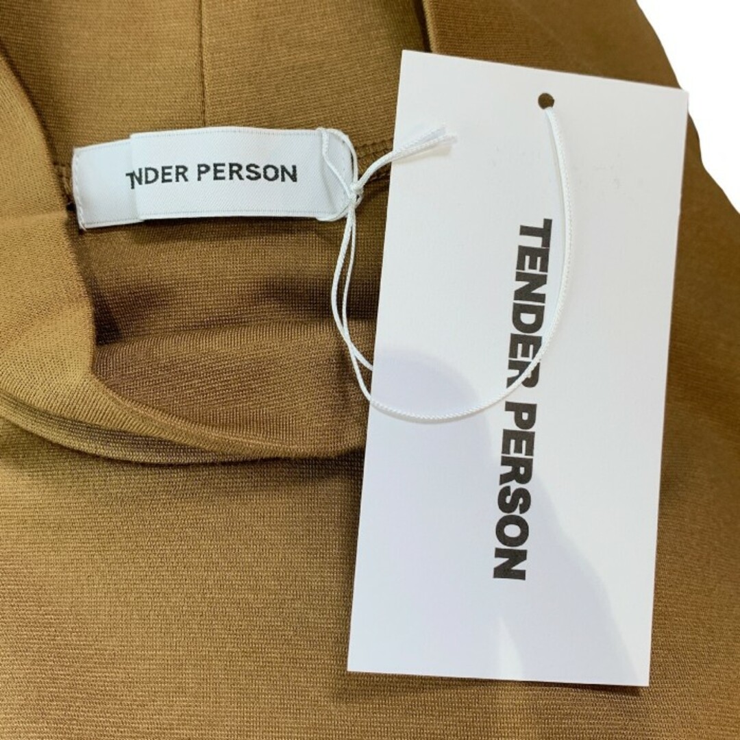 TENDER PERSON テンダーパーソン 23SS LOGO MOCKNECK TEE ロゴ モックネック Tシャツ カーキ Size 4 6