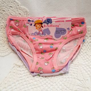 新品 90～100 ショーツ3点セット 女の子ノンクロッチ お花(下着)