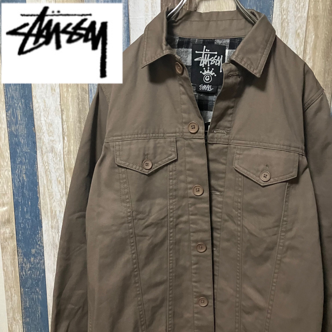 新品タグ付【stussy】ステューシー  ボタン ジャケット  上着 美品