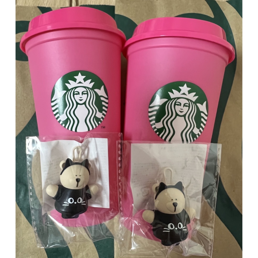 Starbucks(スターバックス)の[新品未使用]スターバックス ハロウィン2023 リユーザブルカップ 2個セット インテリア/住まい/日用品のキッチン/食器(その他)の商品写真