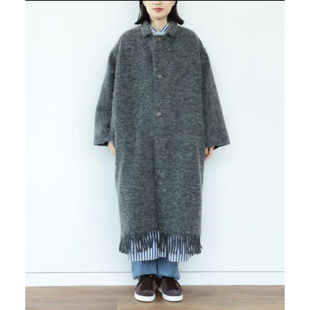 新品　BEAMS BOY / スライバー フリンジ コート