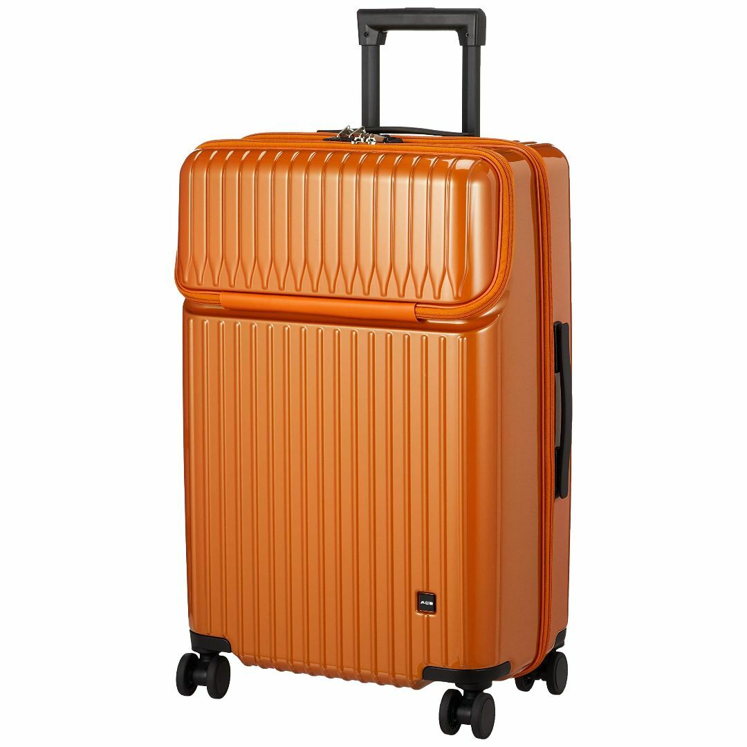 【色: オレンジ】[エース] スーツケース キャリーケース キャリーバッグ mサ