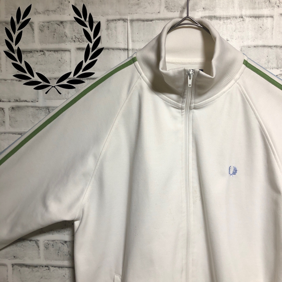 FRED PERRY 80s トラックジャケット ブルーグレー ポルトガル製 M