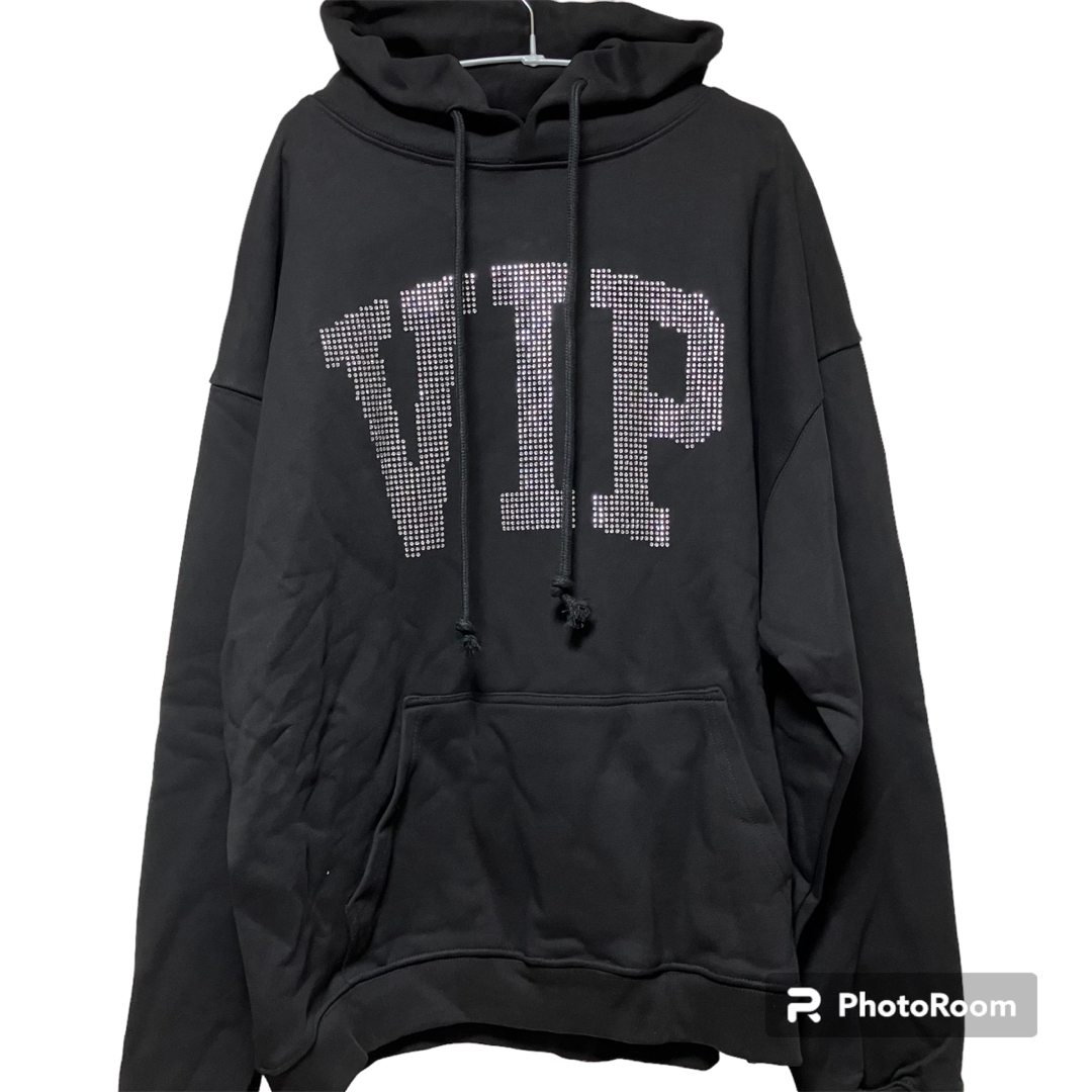 古着VETEMENTS VIP CRYSTAL LOGO HOODIE