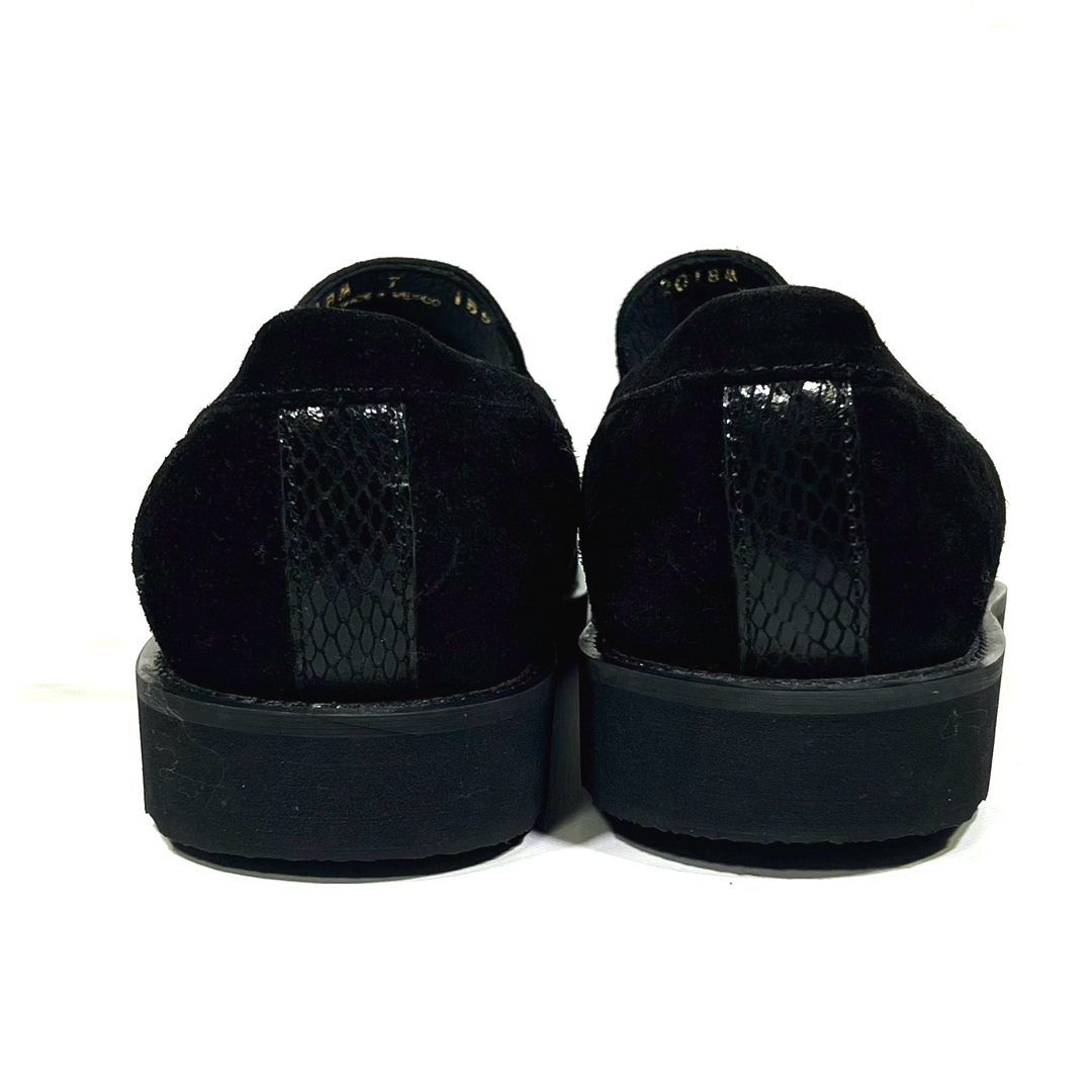 CAMINANDO(カミナンド)の【新品未使用】CAMINANDO nanoリザード コインローファー 黒25.0 メンズの靴/シューズ(ドレス/ビジネス)の商品写真