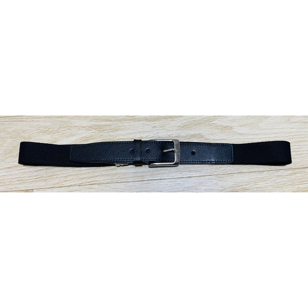 メンズ　ゴムベルト　黒　ブラック　伸びるベルト　伸縮べると メンズのファッション小物(ベルト)の商品写真