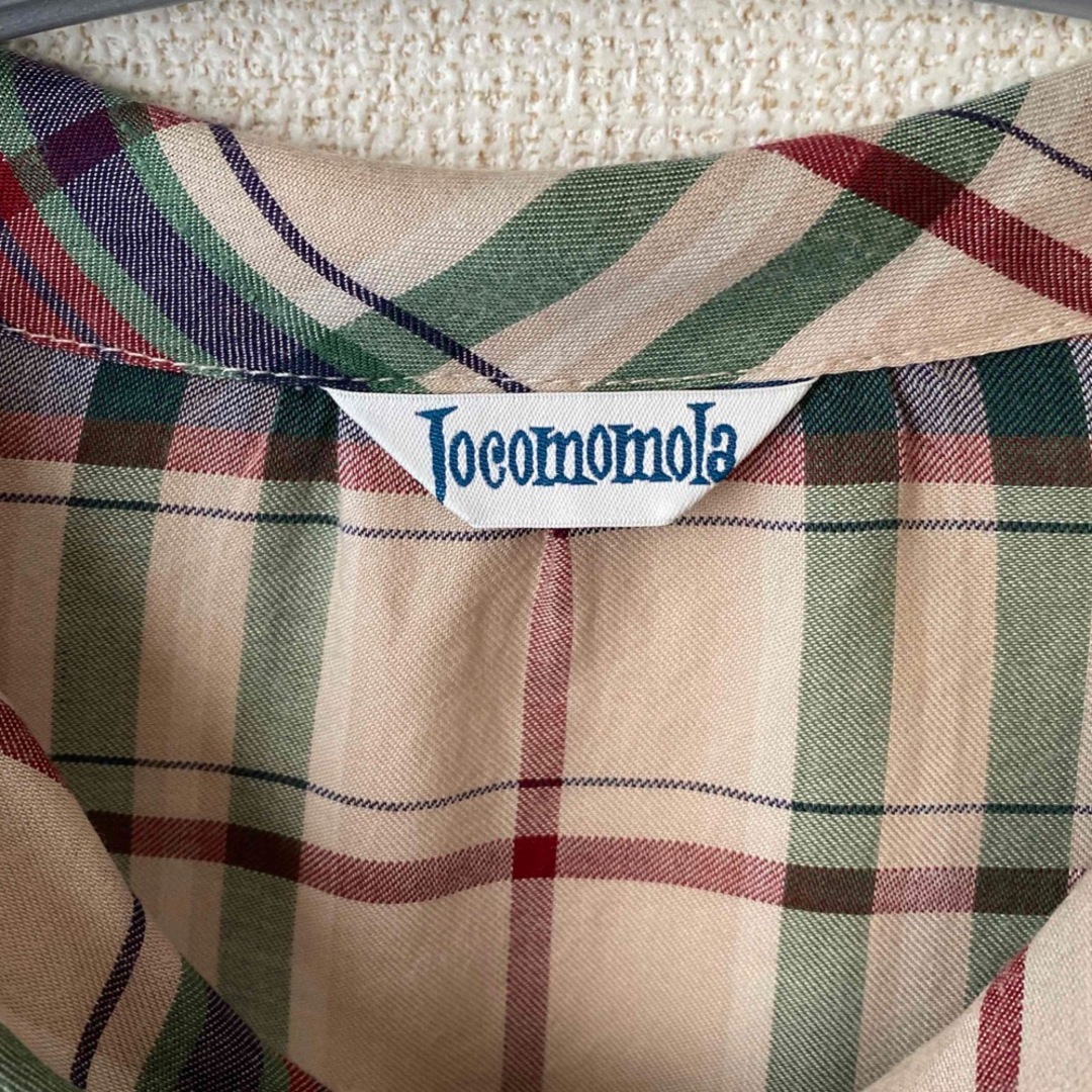 Jocomomola(ホコモモラ)のホコモモラ  チェック柄リボンタイブラウス レディースのトップス(シャツ/ブラウス(長袖/七分))の商品写真