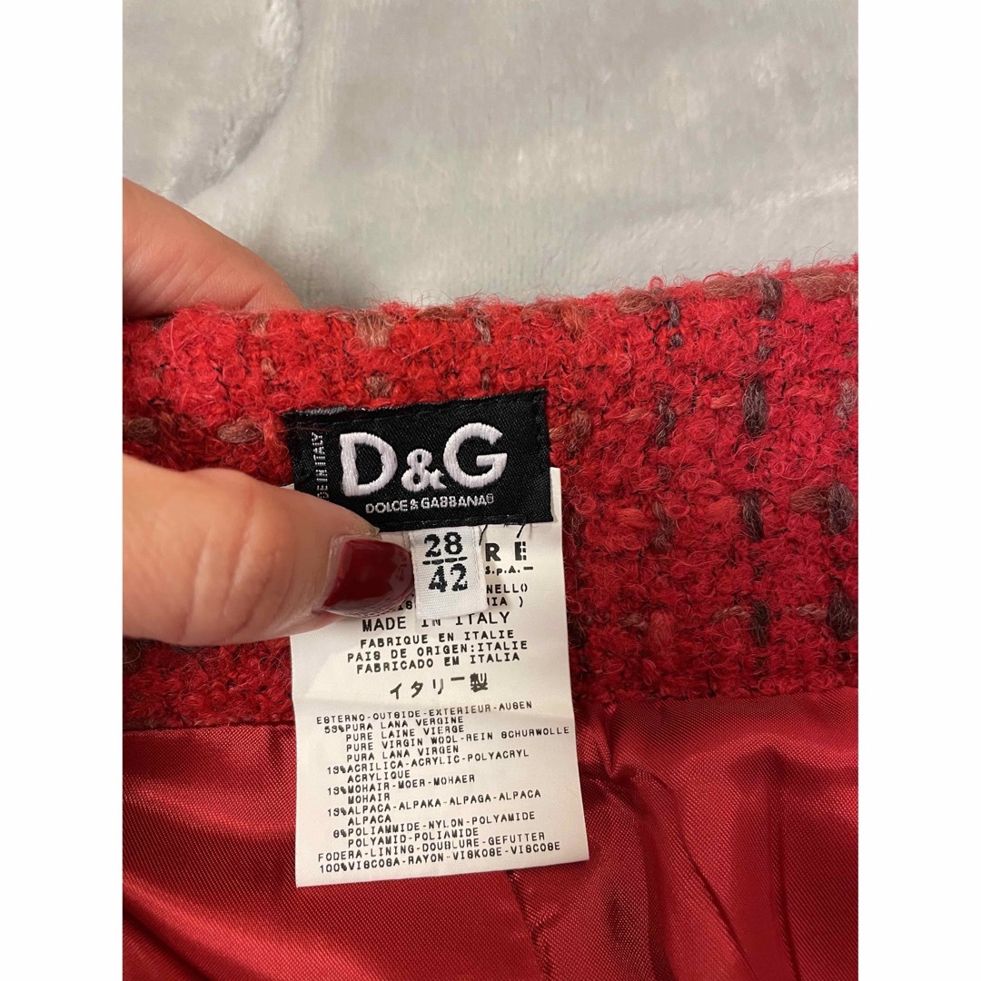 D&G(ディーアンドジー)のD&G ツイードスカート　42サイズ レディースのスカート(ミニスカート)の商品写真