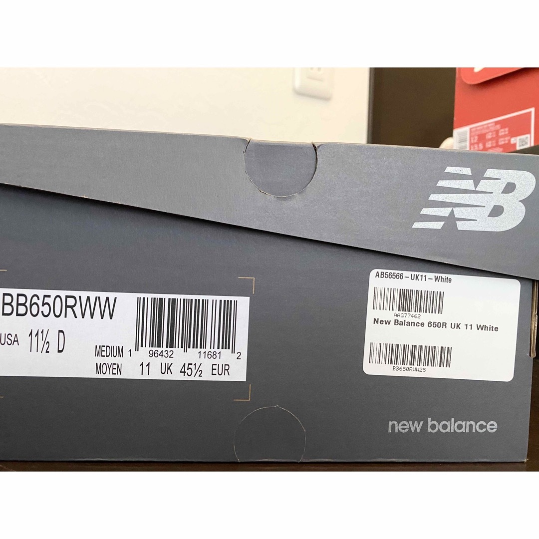 希少海外限定サイズNew Balance BB650RWW29.5cm新品未使用