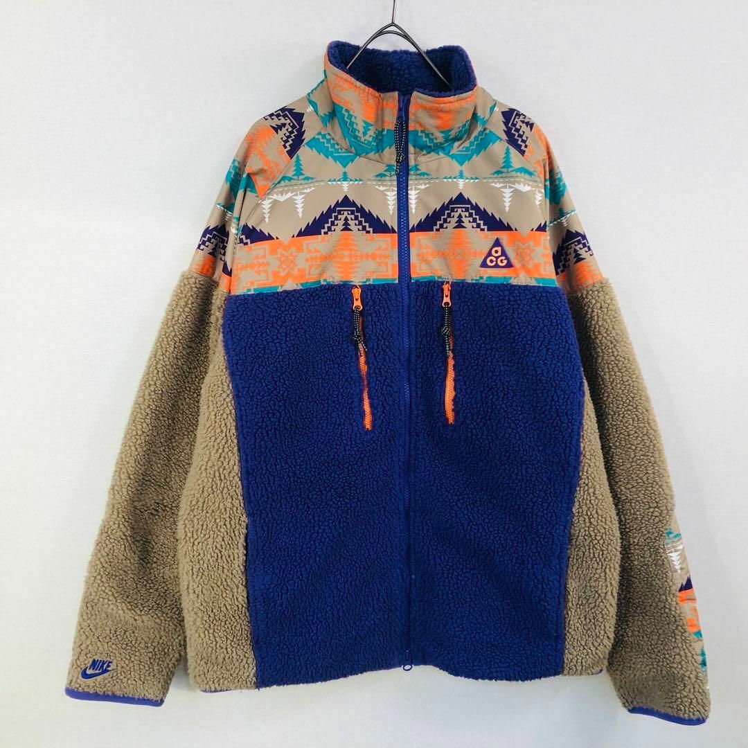 【希少】ナイキ フリース サイズM　ACG　PENDLETON ベージュ